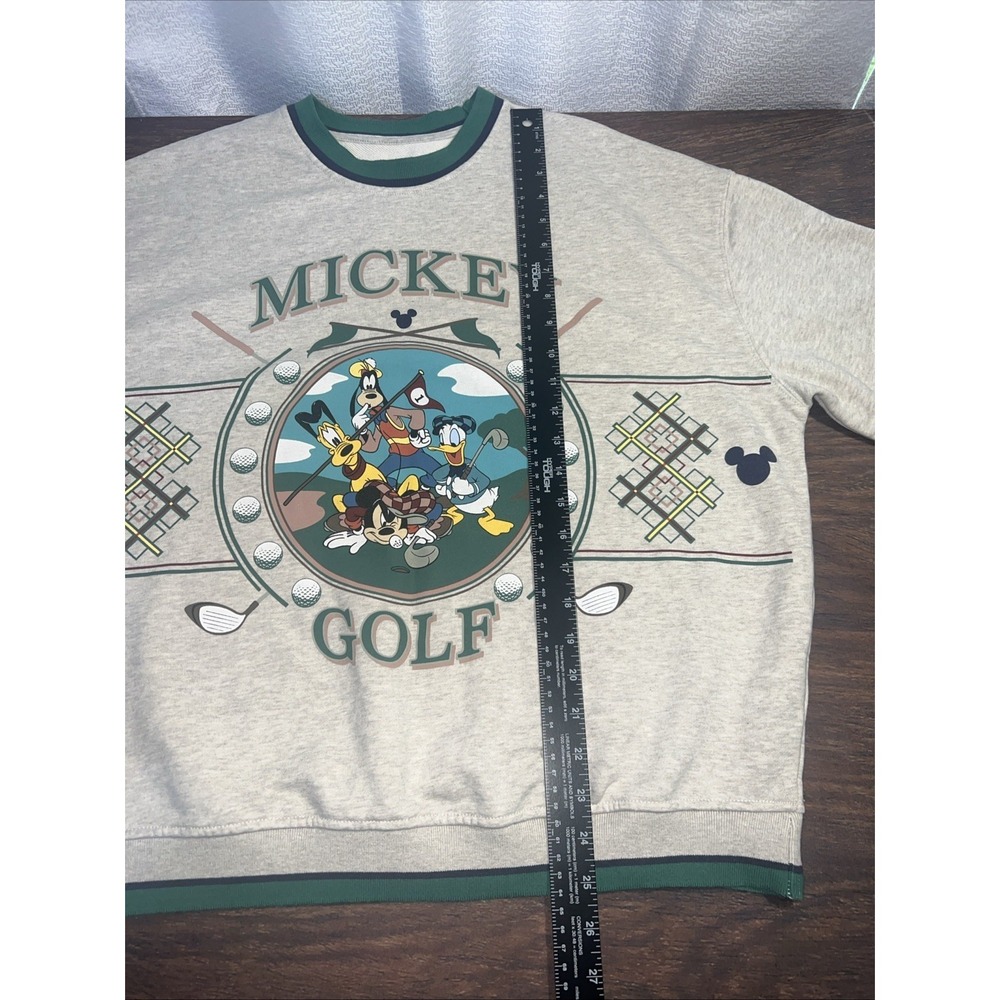 Disney Parks Mickey Golf Crewneck Sweatshirt Size XS Long Sleeve 2025 Release - Picture 7 of 7